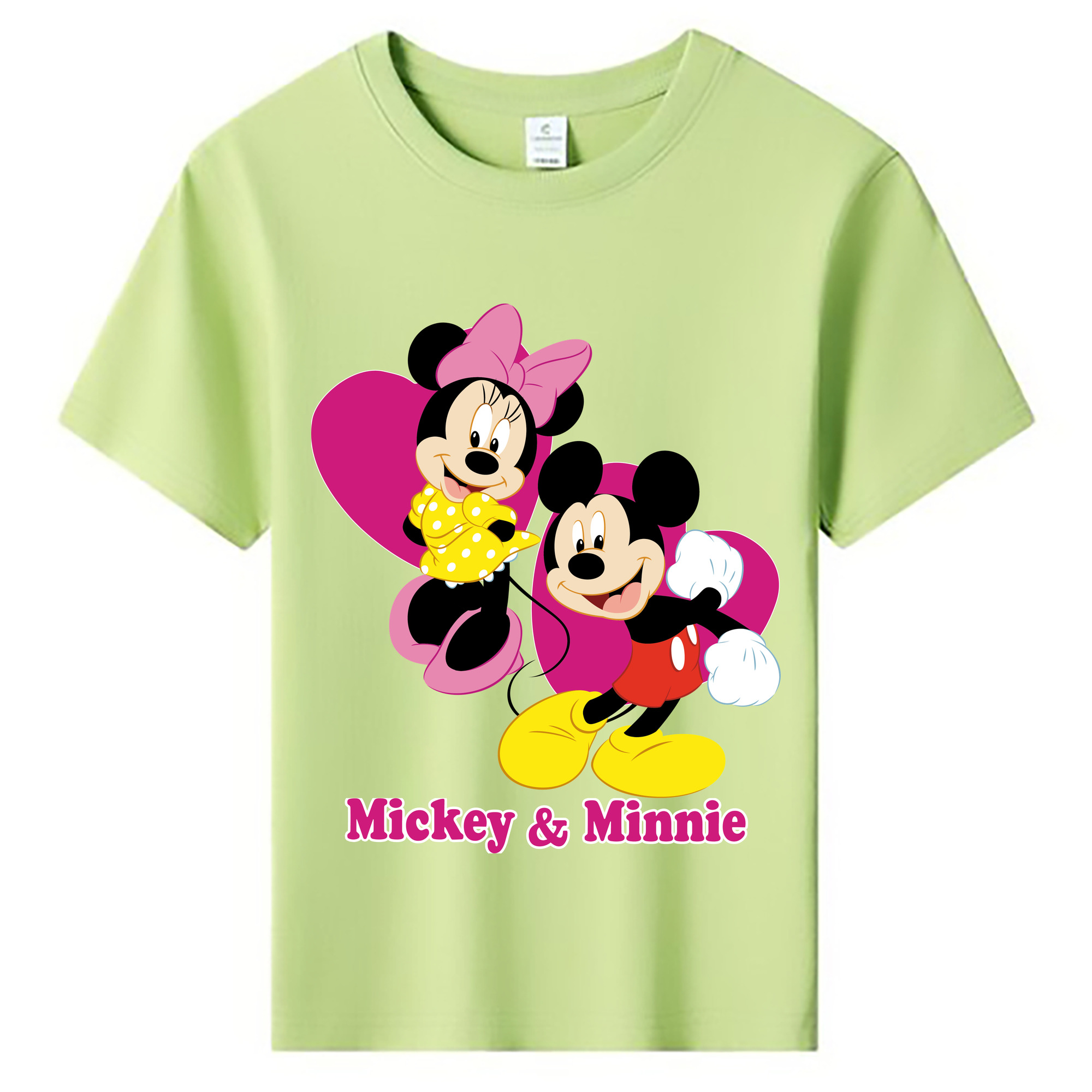 ミッキーマウス Mickey Mouse 綿100％キッズTシャツ（フロントプリント）